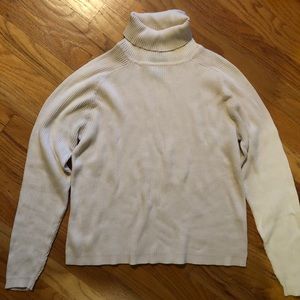 Cream Turtleneck Sweater